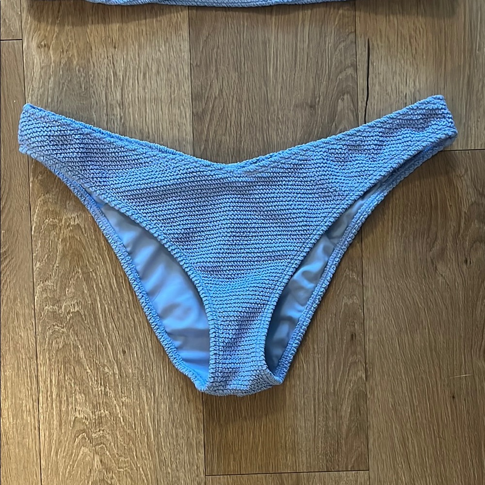 PacSun Blue Textured Bikini Set - Picture 3 of 7